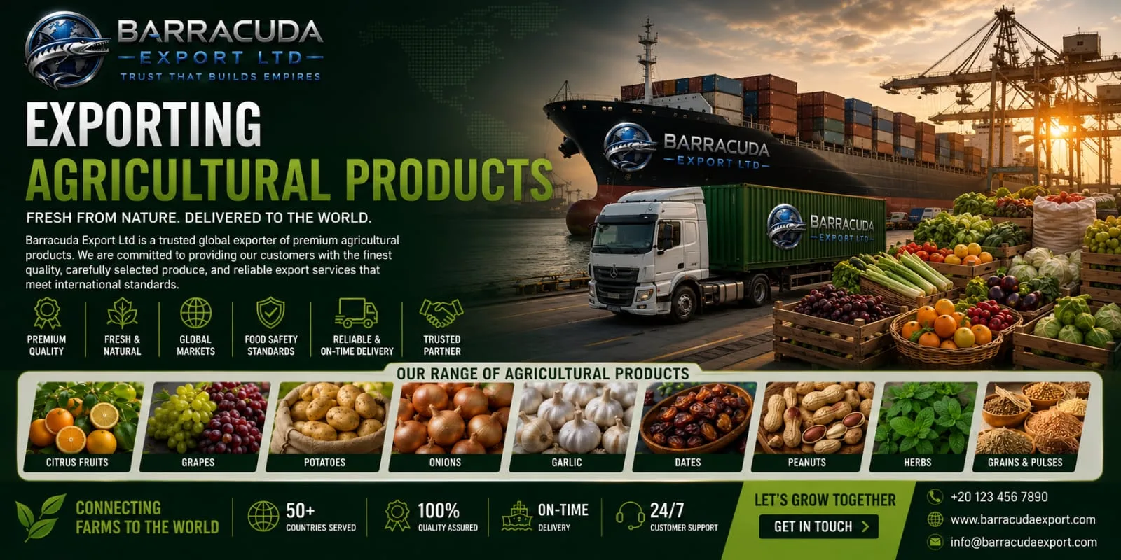 Fresh & Frozen Agricultural Products